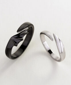 S925純銀黑白天使惡魔戒指(Ring With Angle or Evil)